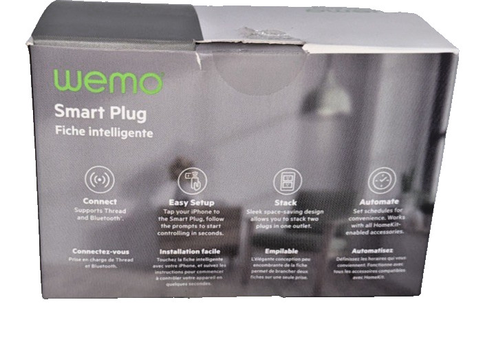 WeMo Smart Plug WSP100 Thread | Apple HomeKit | Bluetooth | NFC - Pre-Owned