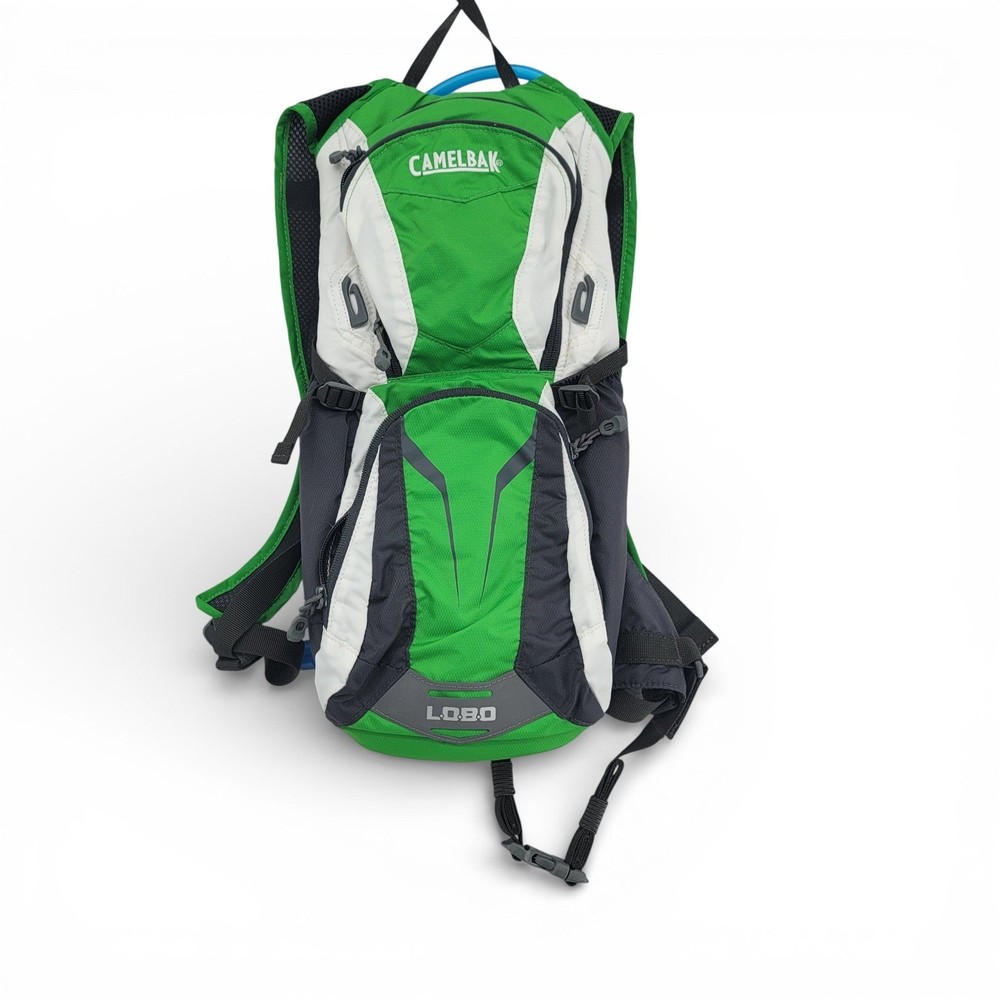 CamelBak Lobo Hydration Pack Green Gray 3L Bladder Backpack EUC Cycling Hike