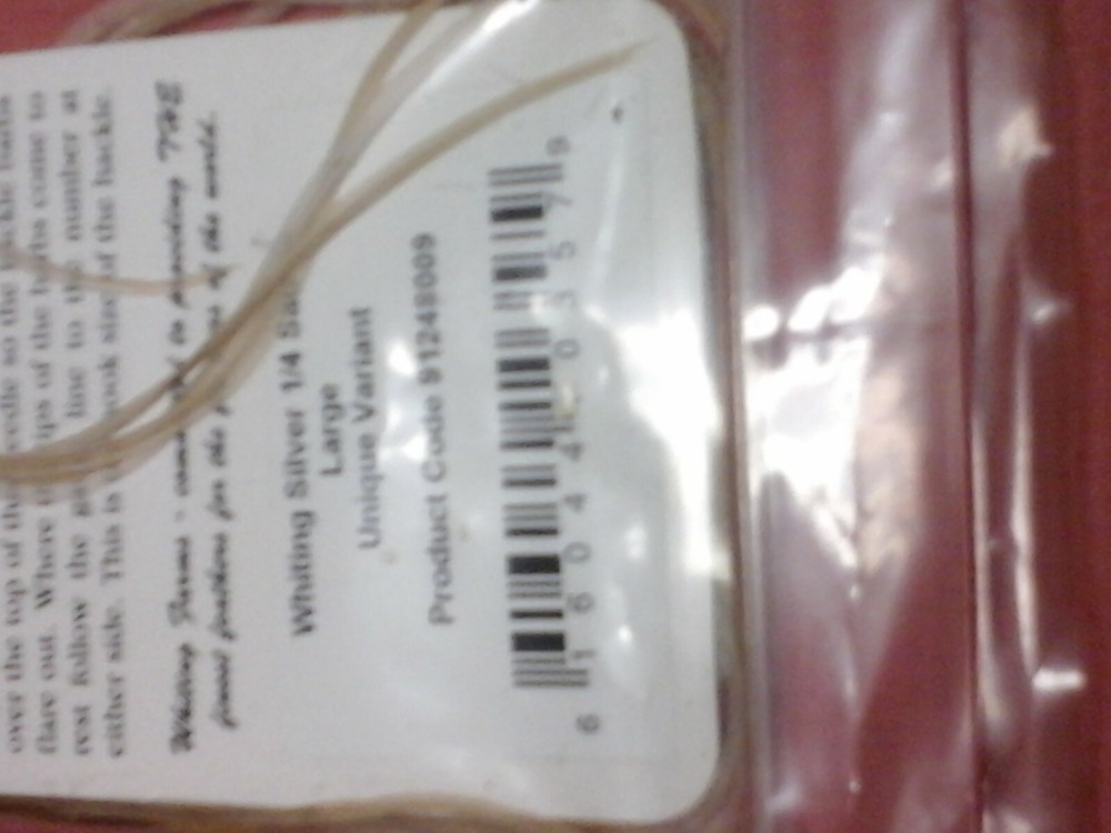 Whiting silver 1 / 4 size 14+ saddle