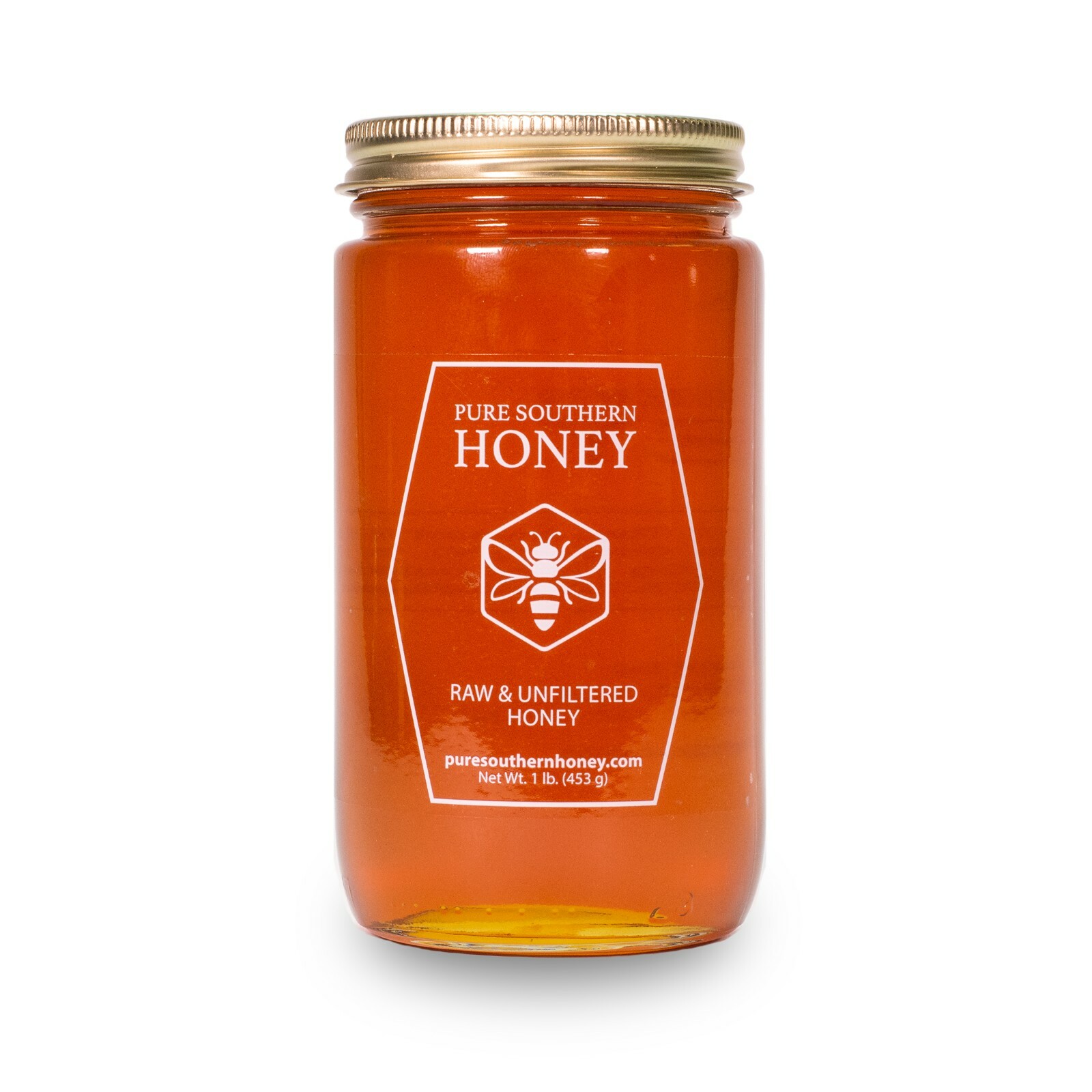 Raw & Unfiltered Honey 1lb. by Pure Southern Honey, New 2024 Crop