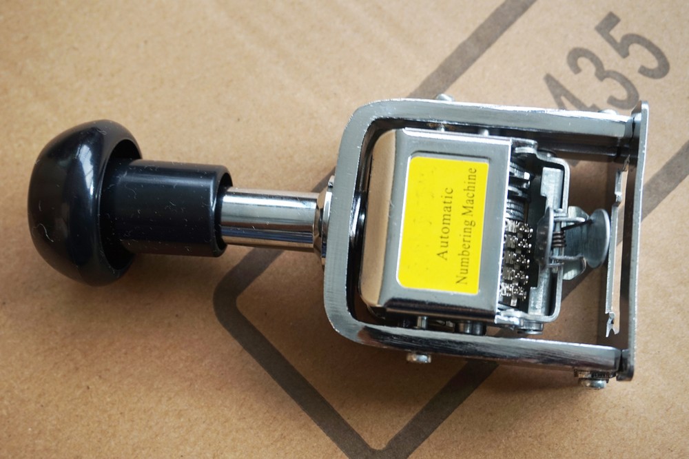 Automatic Numbering Machine, Auto Jump 5-Digits, Number Stamp Self Inking Stamp