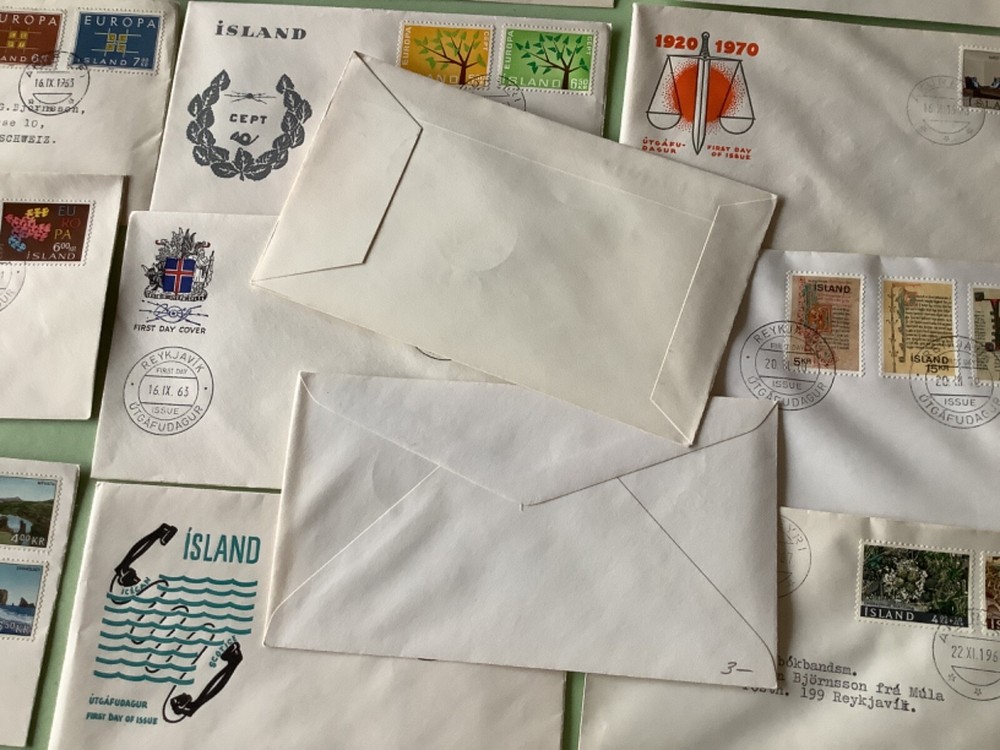 Iceland first day covers 16 items Ref A1929