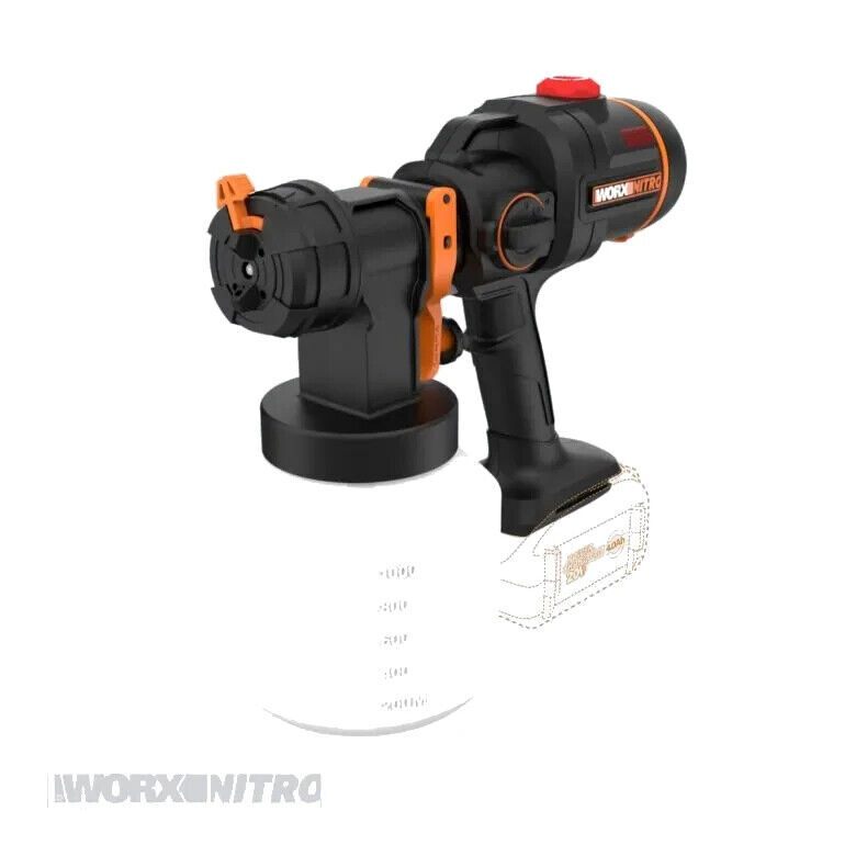 WX020L.9 WORX Nitro 20V Cordless Paint Sprayer with Brushless Motor - Tool Only