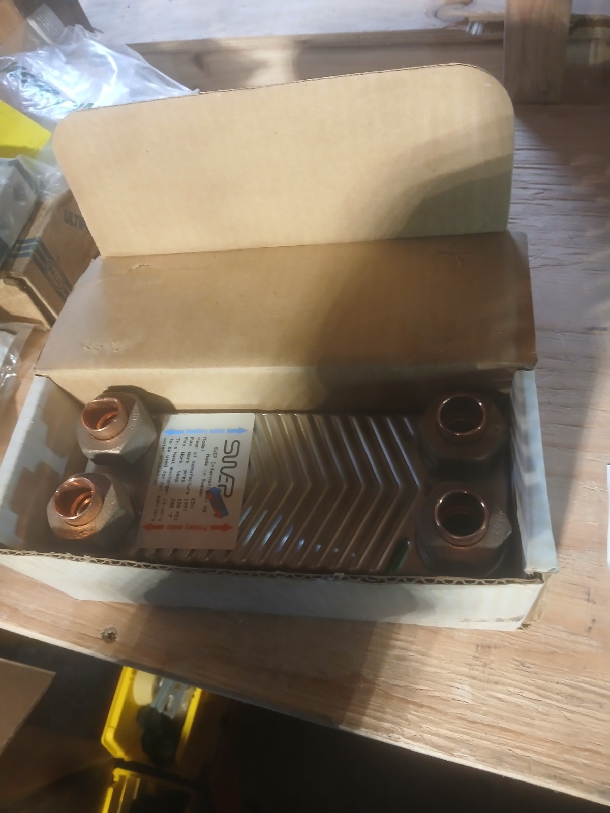 New Swep E5N  heat exchanger for combi boiler, brazed plate Lennox 36N31