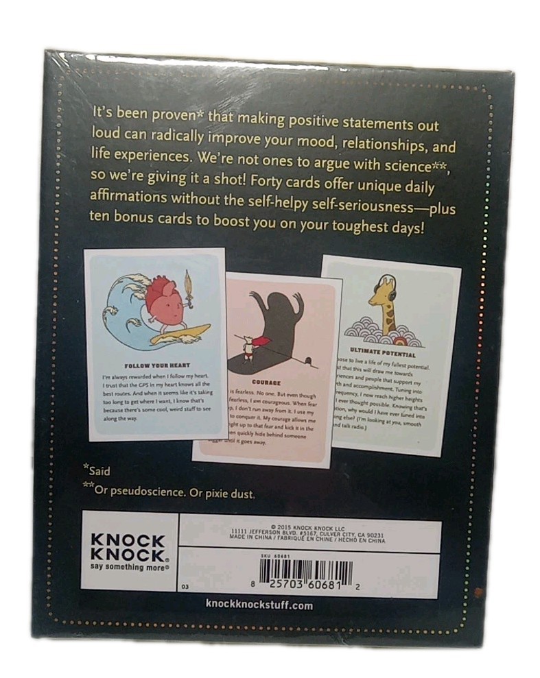 Affirmators 50 Affirmation Cards to Help You Help Yourself Self Help