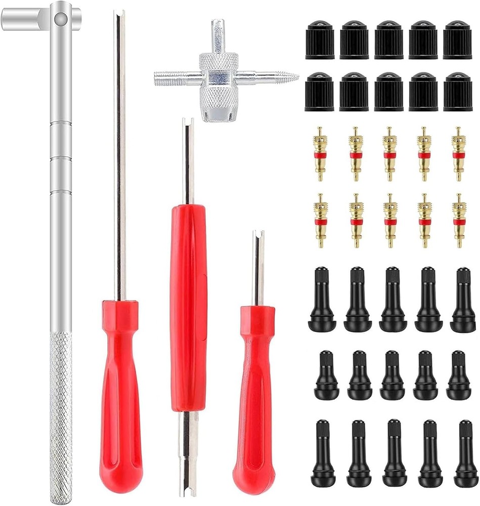 Tire Valve Stem Core Remover&Installer/Replacement Tool Kit For TR413 Valve Core