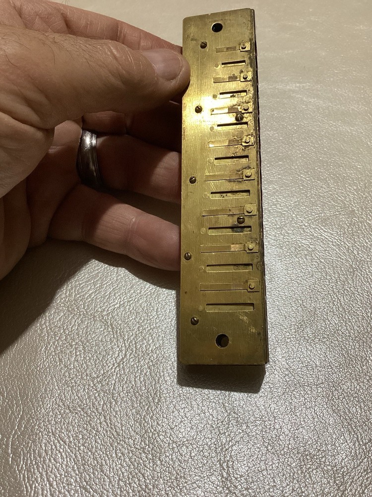 Vintage 32  Hole Brass Harmonica
