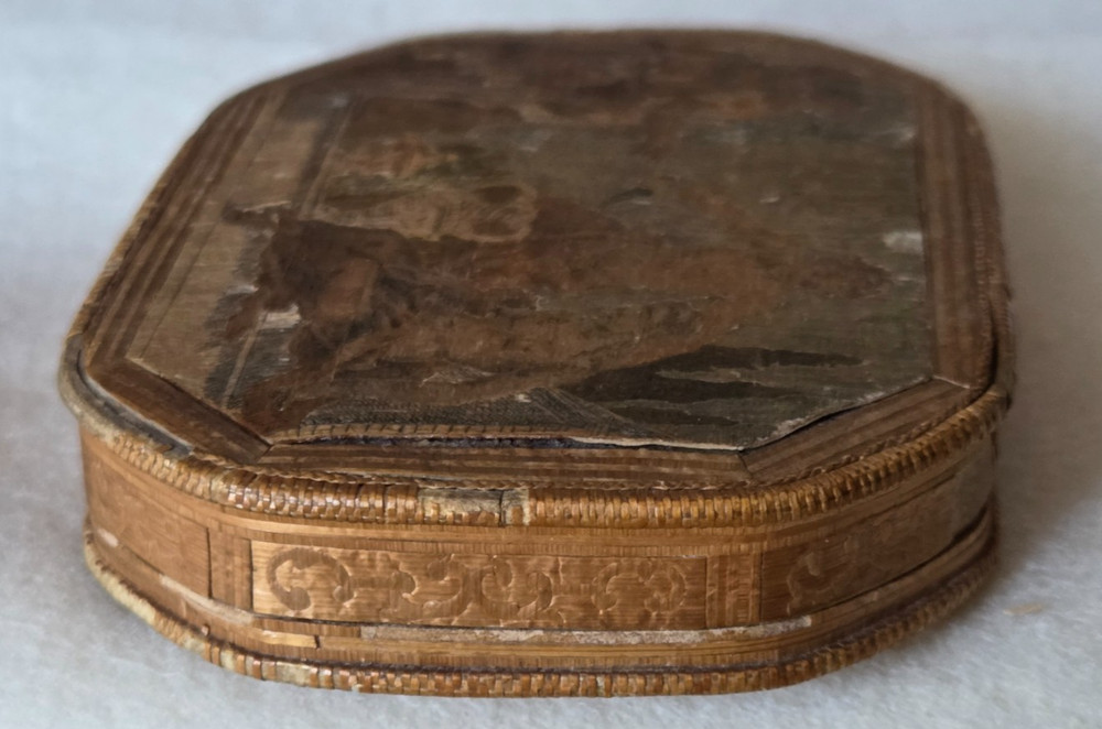 18th Century Straw Snuff Box