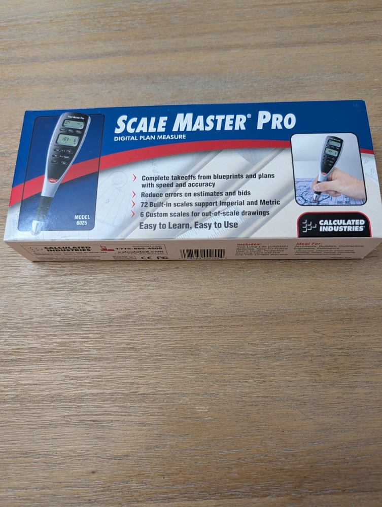 Calculated Industries 6025 Scale Master Pro - Linear Digital Plan Measure.