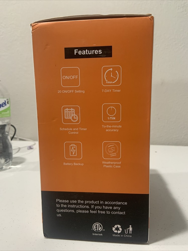 7 Day Digital Box Timer Switch