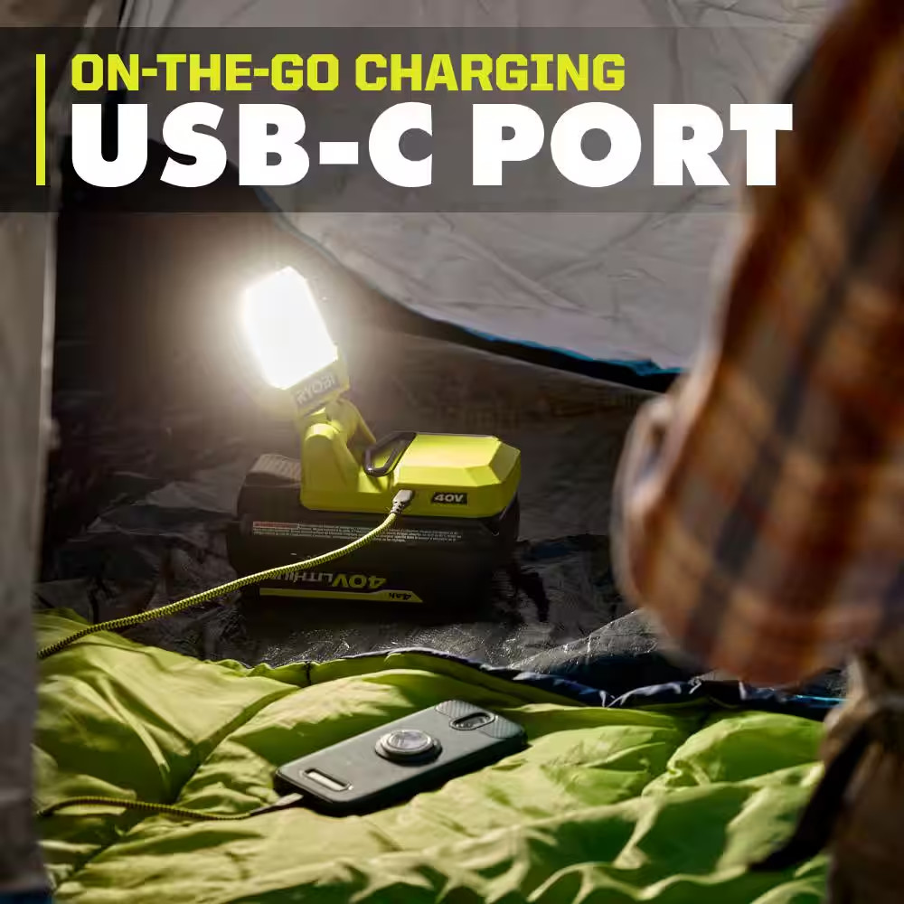 40V Cordless Battery Topper LED Work Light (Tool Only)