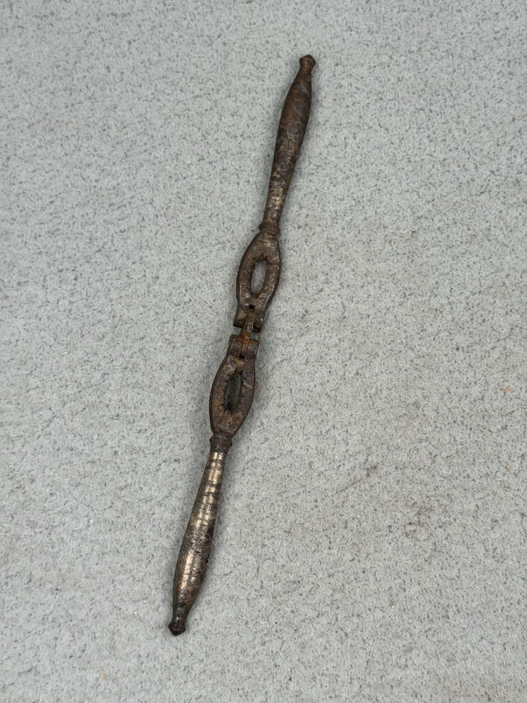 Vintage Cast Iron Handheld Reversible Hinged Nutcracker