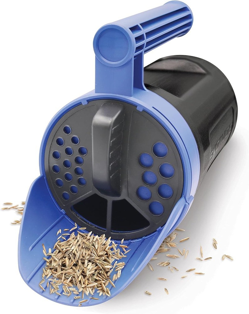 SJSPD1 Handheld Multi-Purpose Spreader - Adjustable for Ice Melt & Grass Seed