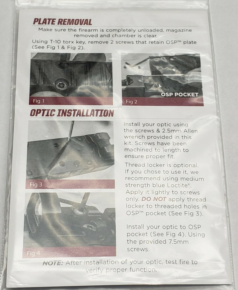 Springfield Armory Hellcat Optic Mounting Hardware Screw Shield RMSc SMSc JPoint