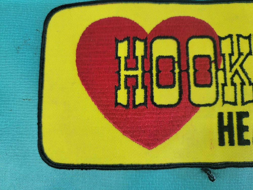 VINTAGE NOS LARGE 9"+ HOOKER HEADERS EMBROIDERED JACKET BACK PATCH 1970'S