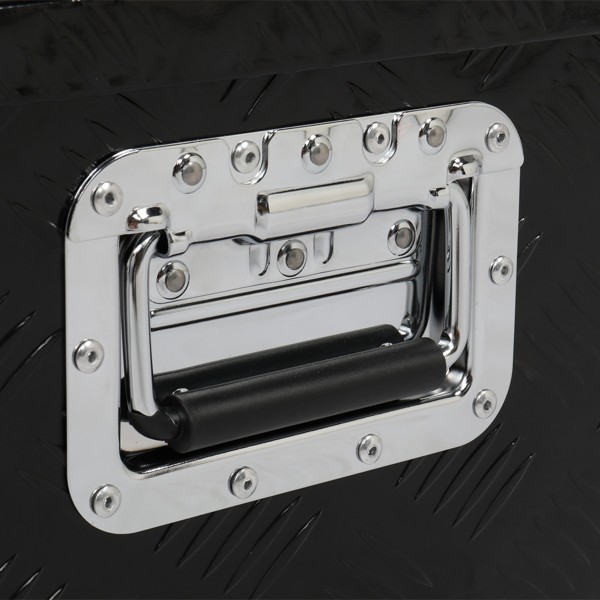 30 "Aluminum 5 Pattern Toolbox Single Lock Black