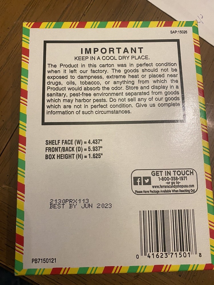Fruit Stripe Chewing Gum Empty Box