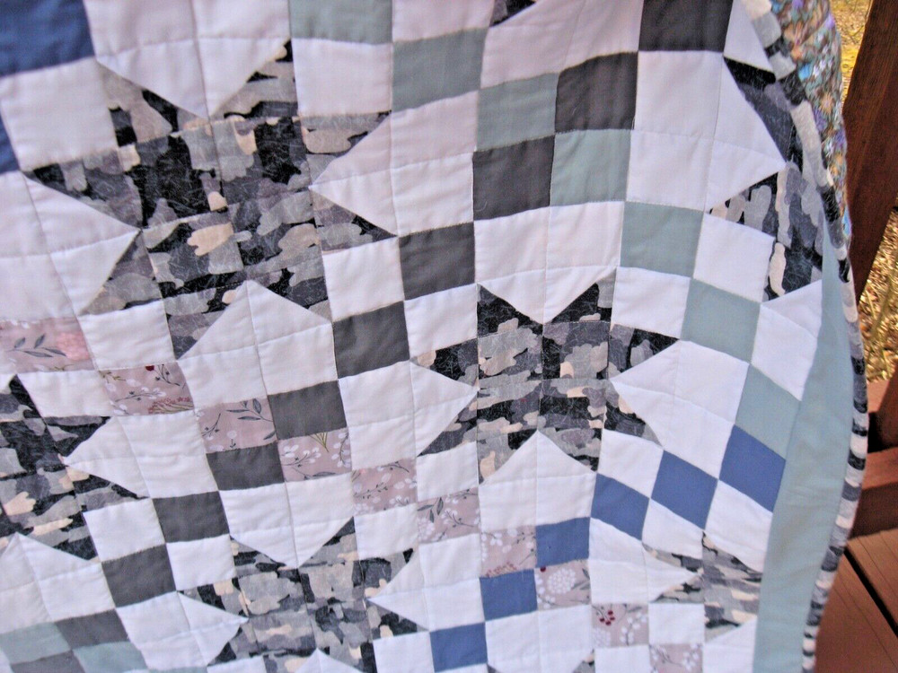 Handcrafted Multi-purpose Starry Path Quilt, 45" x 61"