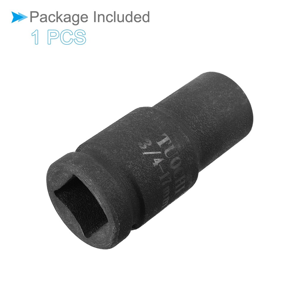 Deep Impact Socket 3/4" Drive 17mm Socket 6 Point for DIY Making