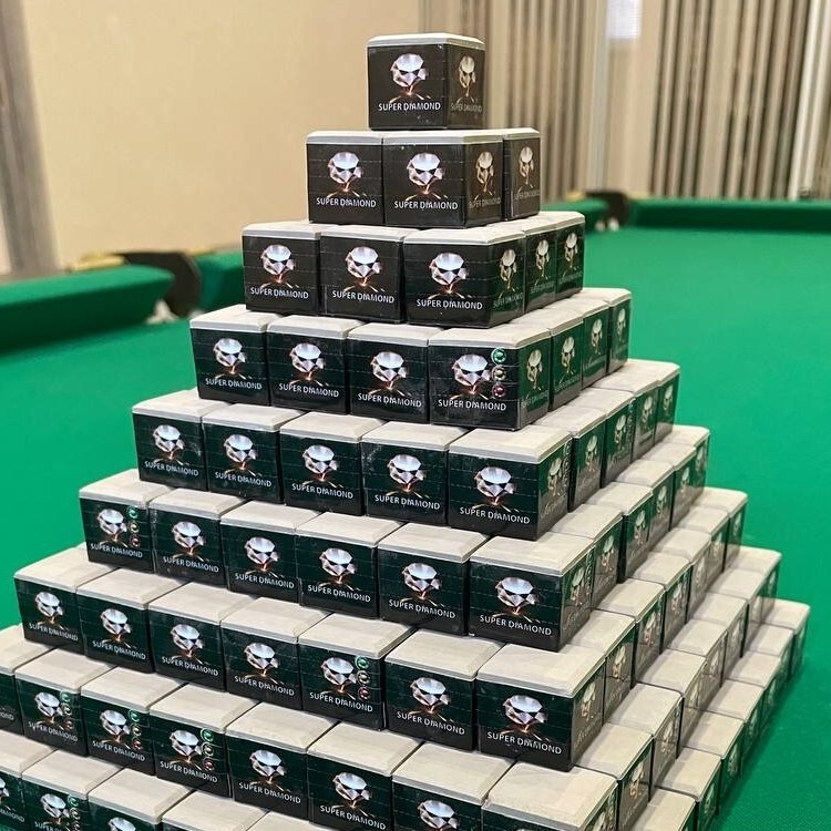 SUPER DIAMOND Pool / Billiard CHALK - GREY
