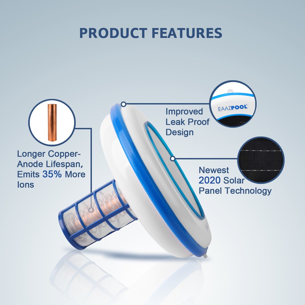 Solar Pool Ionizer | Pool Cleaning Device | Purifies Pool Water | Kills Algae