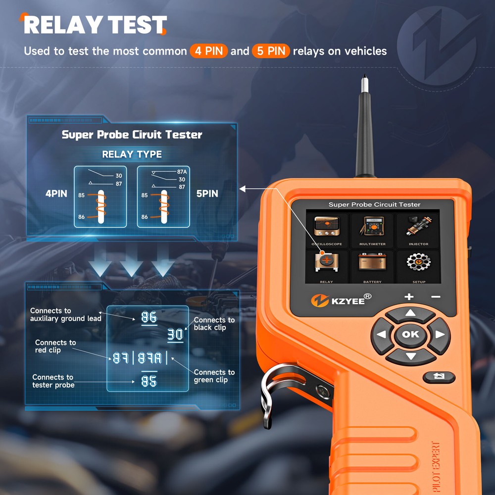 KZYEE KM601 PowerScan Auto Circuit Tester Electrical Probe System Power AVOmeter