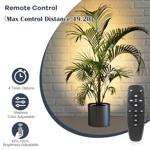 LED Spot Lights Indoor with Timer and Remote Stepless Adjustable Color