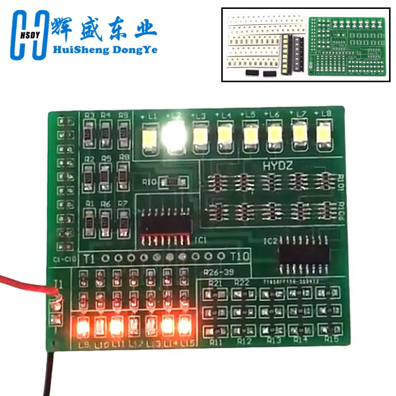 DIY Electronic Kit 1801 SMT SMD Component Soldering Project Practice Suite FM Ra