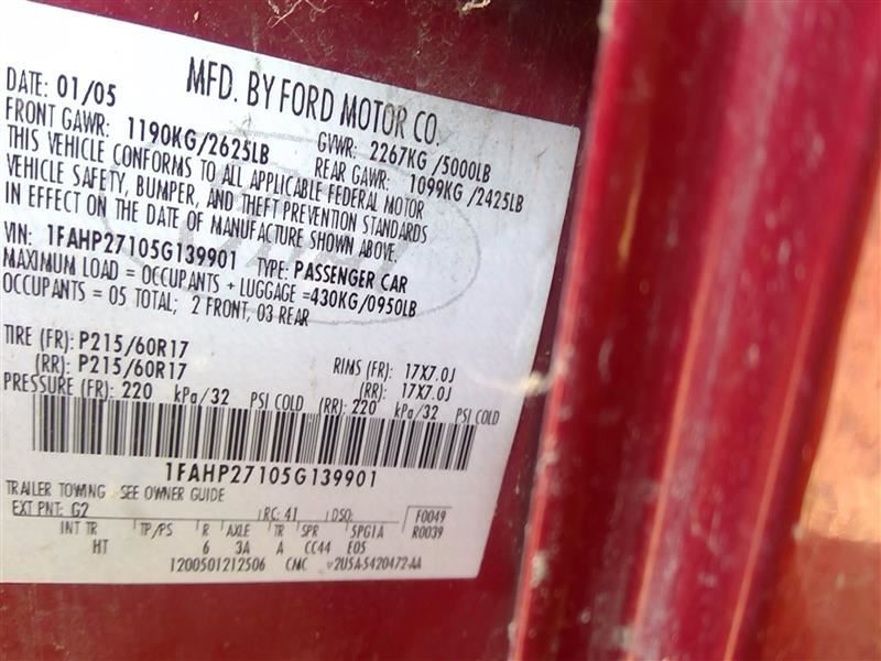 Engine ECM Electronic Control Module CVT Fits 05 Five Hundred 3321870