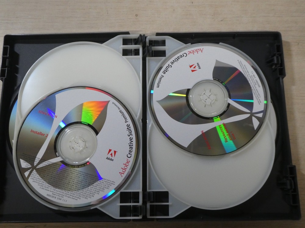 Creative Suite Premium Suite PC CD Rom 6 Discs Video Workshop Training Education