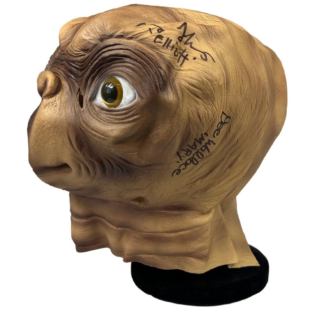 DeMeritt, Thomas, Wallace & MacNaughton autographed signed mask E.T JSA