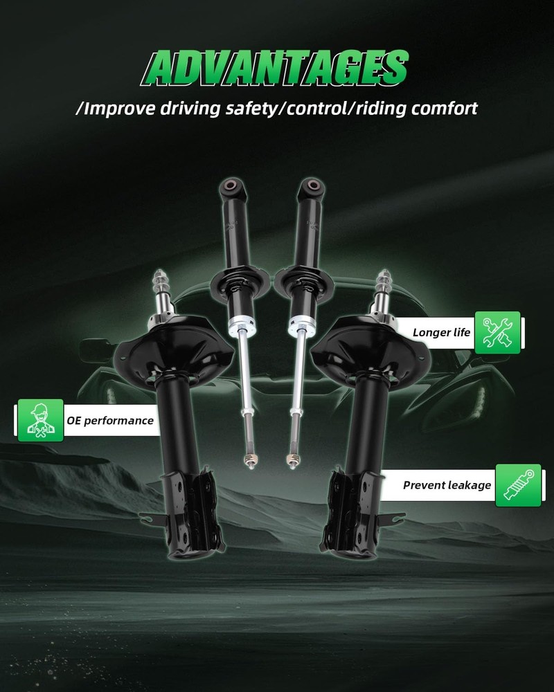 Full Set Shocks Struts for Sentra 2002-2006