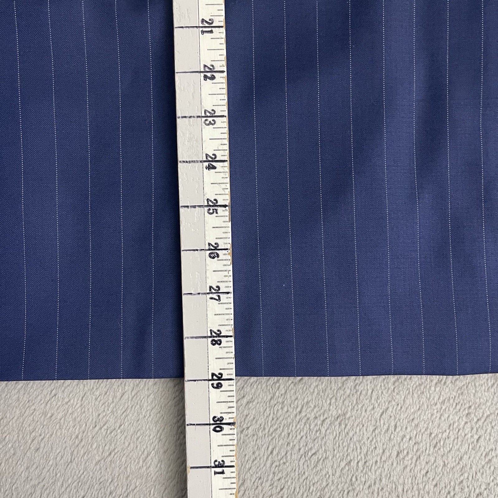 INDOCHINO Yaletown Mens Blazer Sport Coat Jacket Wool 52 Navy Stripe NWT