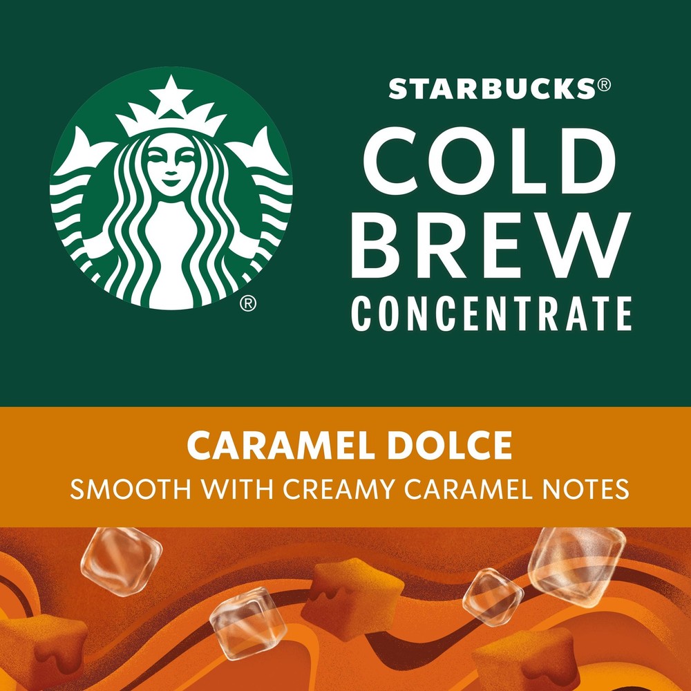 Starbucks Cold Brew Coffee Concentrate Caramel Dolce