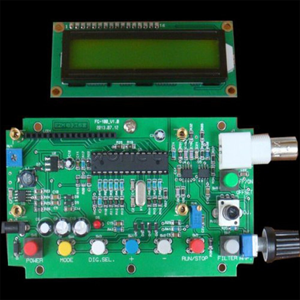 DDS Function Signal Generator Module 1HZ-500KHz Sine + Square Wave + Case FG-100