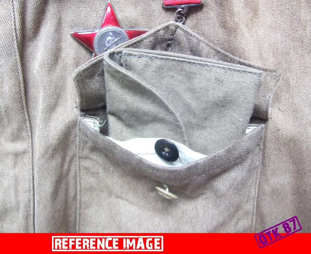 Document pouch, green SS trophy liner, + document RKKA WW2, reproduction
