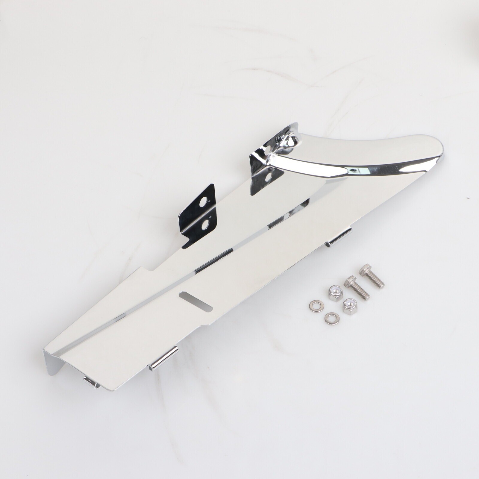 Chrome Lower Belt Guard Cover Fit For Harley Dyna Wide Super Glide EFI FXDI FXDC