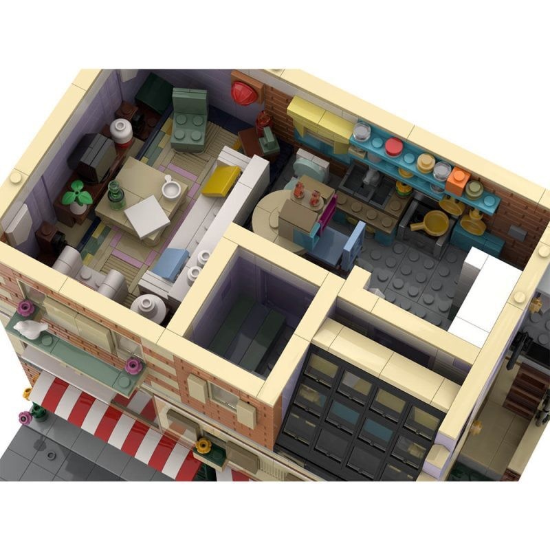 Compatible Modular Building Alt Build with Interior Model 2668 Pieces