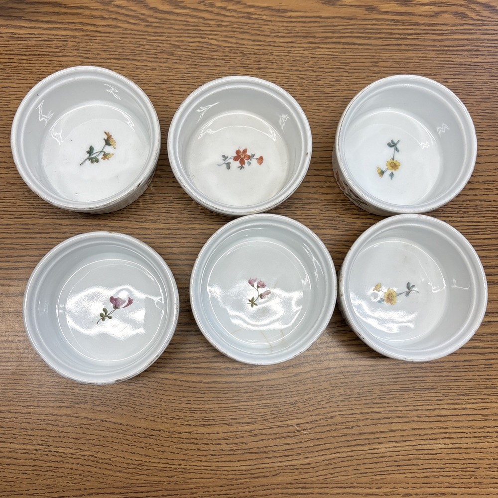 Antique 6 E.G. Webster & Son 1900s Silver Plate Ramkin Springer Austria Holders