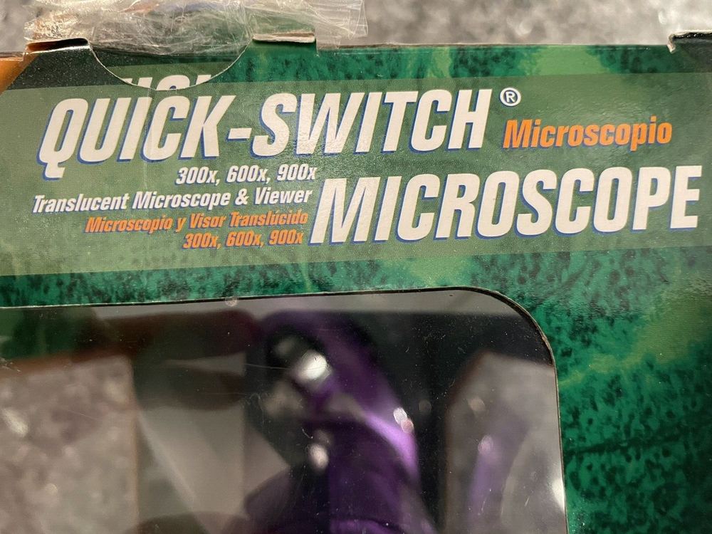 Edu Science Quick-Switch Microscope - Up to 900x - (Purple) - Battery Operated