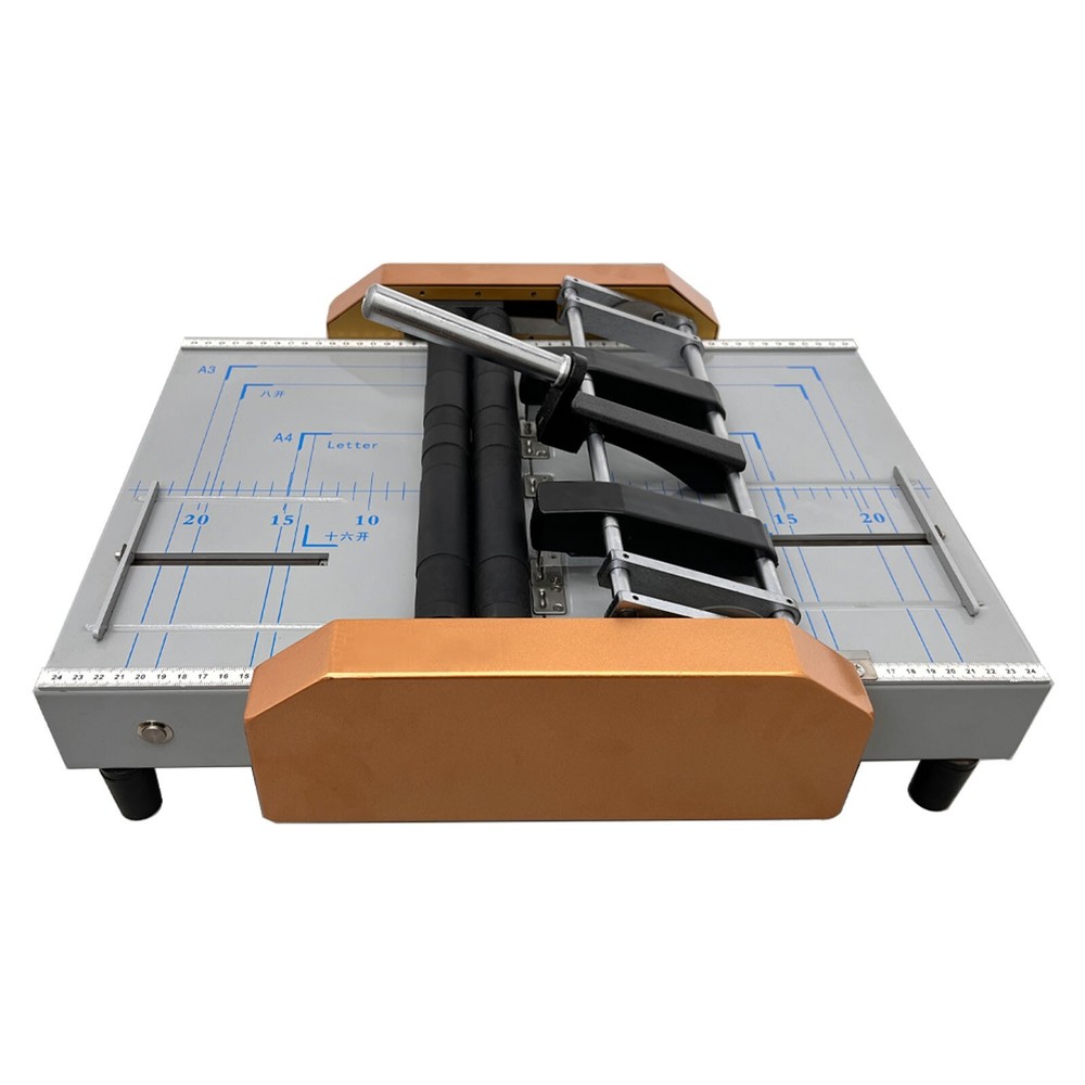 110V Automatic Booklet Maker Book Binder Booklet Folding and Binding Machine