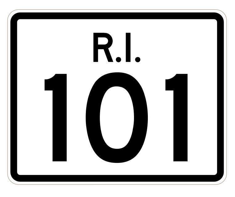 Rhode Island State Road 101 Sticker Decal