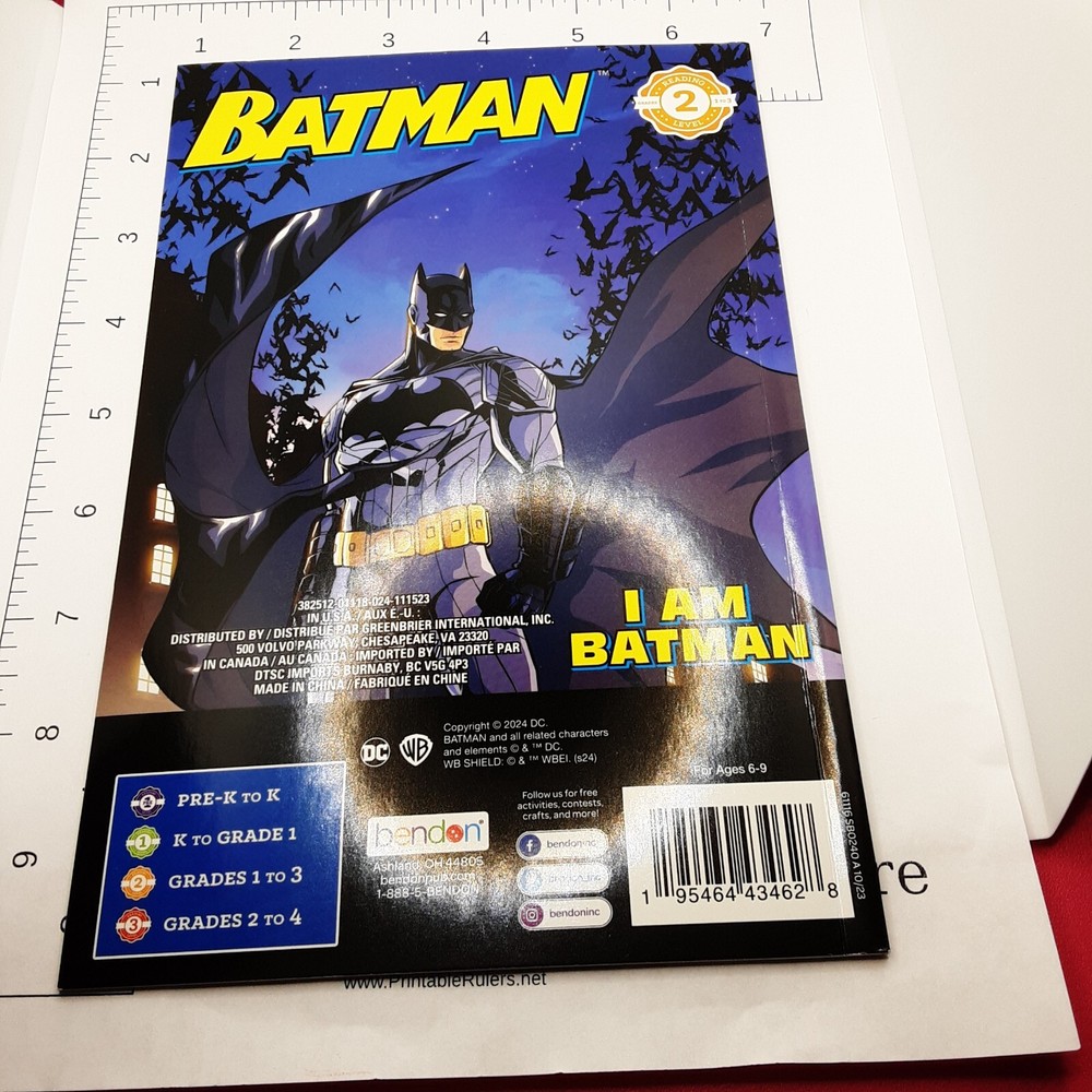 I am Batman children's book DC Comics