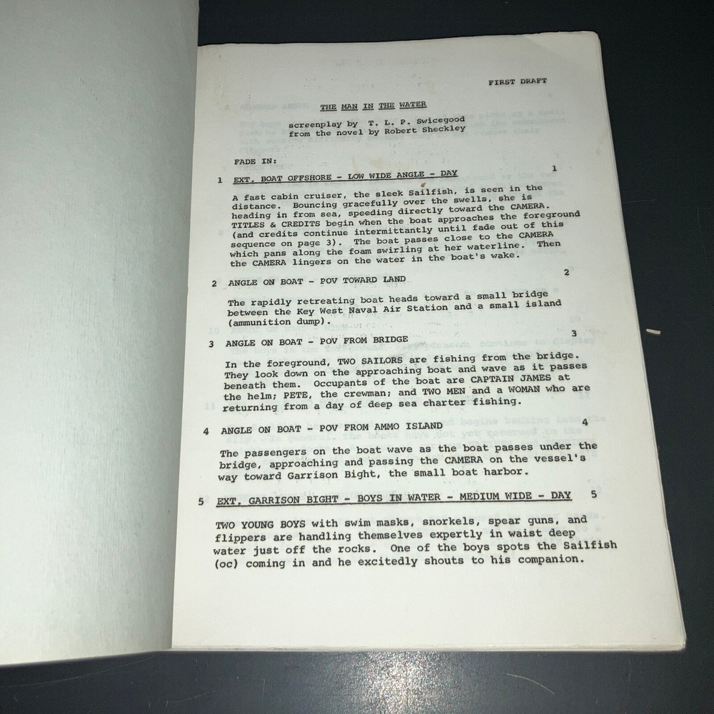 ESCAPE FROM HELL ISLAND (1963) Cinematographer-signed Early Title Script + COA!