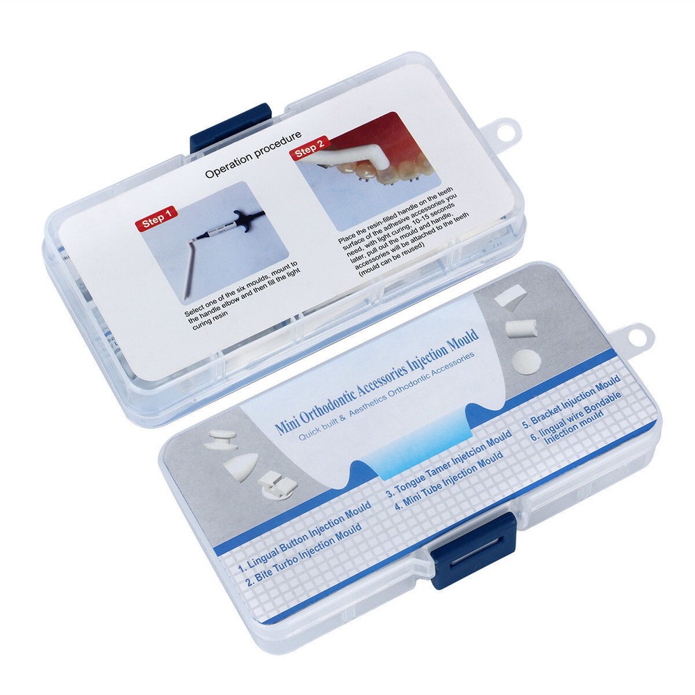 5Pack Dental Forming Mold Lingual Button/Wire Mini Accessories Injection Bracket