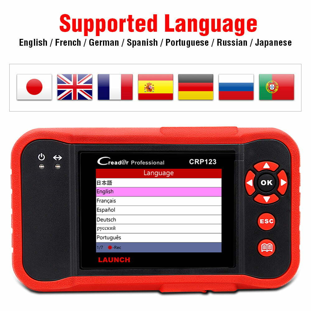 LAUNCH CRP123 OBD2 Car Diagnostic Scanner Tool Code Reader Check Engine ABS SRS