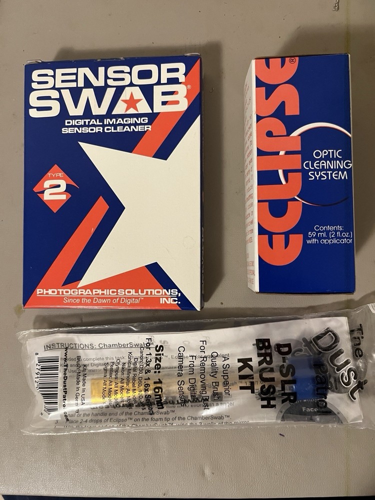 D-SLR Sensor Cleaning Brush, Sensor Swab Ultra Type 2, Eclipse Optic Cleaner