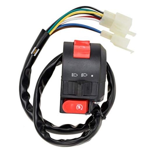 Left Kill Light Starter Switch 8 Wire 3 Function for Taotao 50cc 70cc 90cc