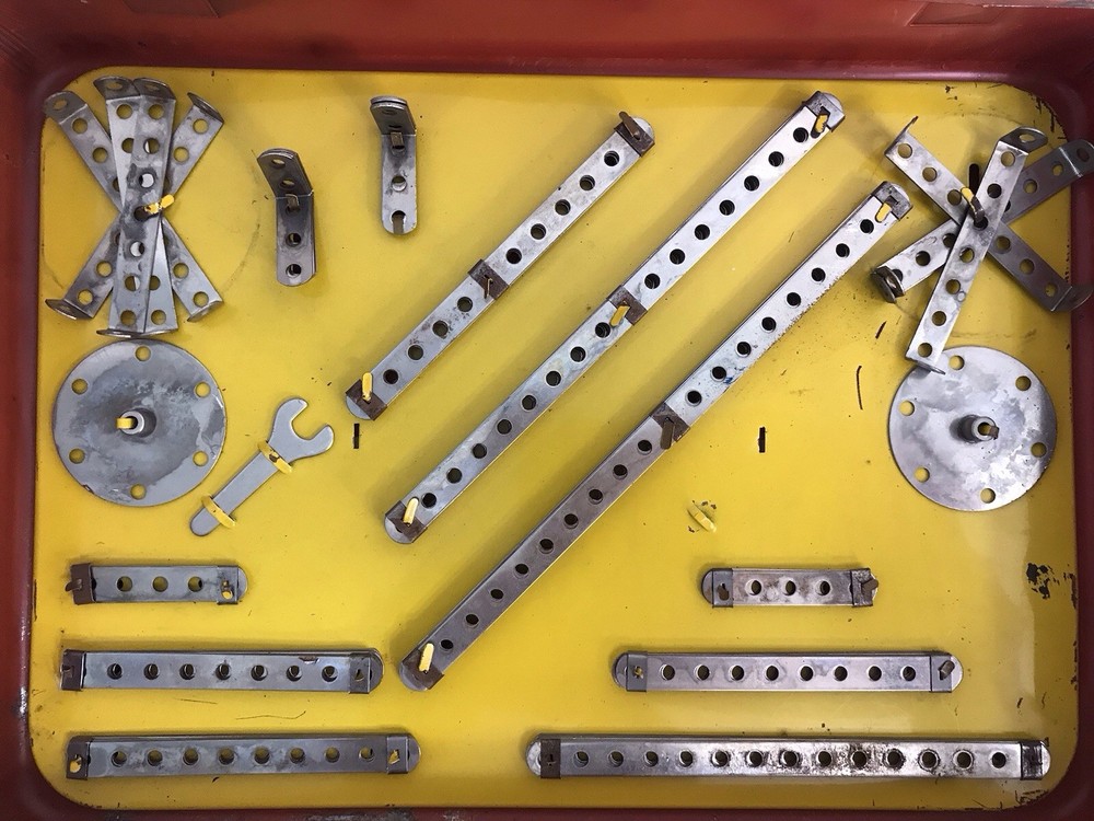 Constructioneer 1940's Erector Set No. 8 Urbana Wasp Motor *Read* E