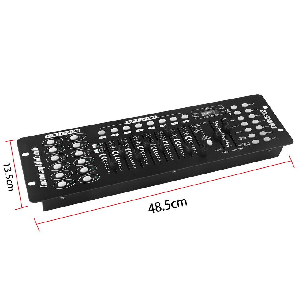192 Channels DMX512 Controller Console For Stage Light Party DJ Laser Operator